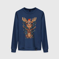 Женский свитшот НОВОГОДНИЙ ОЛЕНЬ CHRISTMAS DEER