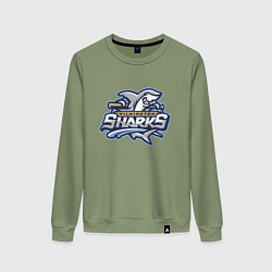 Женский свитшот Wilmington sharks -baseball team