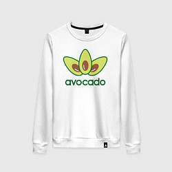 Свитшот хлопковый женский Avocado авокадо, цвет: белый