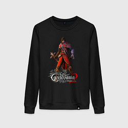 Свитшот хлопковый женский Castlevania 2, цвет: черный