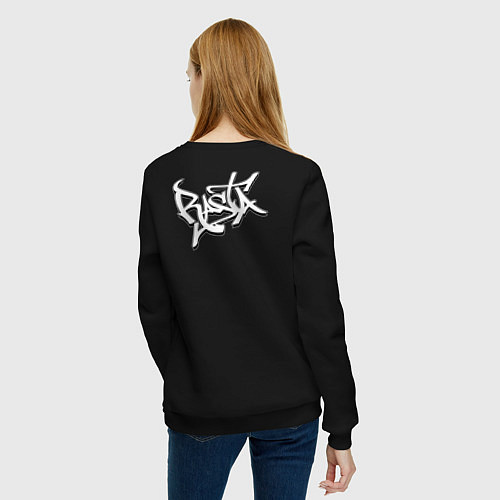 Женский свитшот Rasta lioN / Черный – фото 4