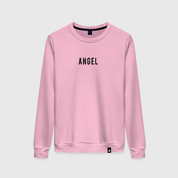 Свитшот хлопковый женский She Angel, цвет: светло-розовый