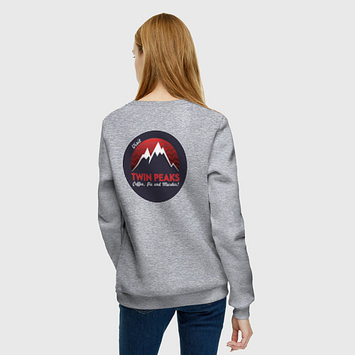 Женский свитшот Твин Пикс 2022 ltd / Меланж – фото 4