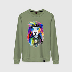 Женский свитшот Color lion! Neon!