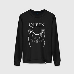 Женский свитшот Queen Рок кот