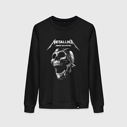 Свитшот хлопковый женский Metallica Death Magnetic, цвет: черный