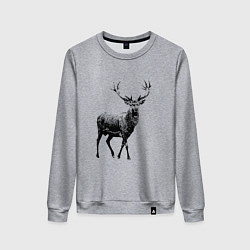 Женский свитшот Черный олень Black Deer