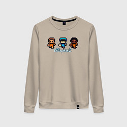 Свитшот хлопковый женский Characters The Escapists 2, цвет: миндальный