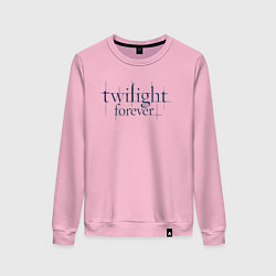 Свитшот хлопковый женский Logo Twilight, цвет: светло-розовый