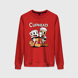 Женский свитшот Cuphead 2 чашечки