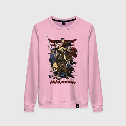 Свитшот хлопковый женский Ninja Scroll, цвет: светло-розовый