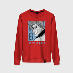 Свитшот хлопковый женский Арранкар Гриммджоу, цвет: красный