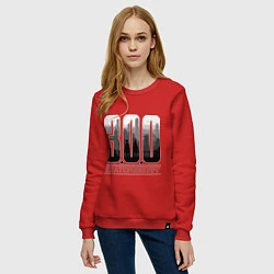 Свитшот хлопковый женский 300-летие Екатеринбурга, цвет: красный — фото 2