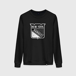 Свитшот хлопковый женский New York Rangers Серый, цвет: черный