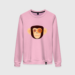 Женский свитшот Злая кибер обезьяна