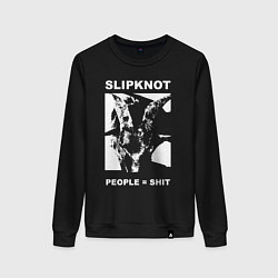 Свитшот хлопковый женский Slipknot People Shit, цвет: черный