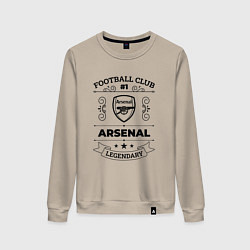 Женский свитшот Arsenal: Football Club Number 1 Legendary