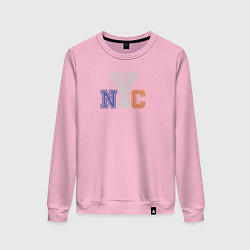Свитшот хлопковый женский NYC New York City, цвет: светло-розовый