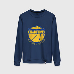 Свитшот хлопковый женский Golden State Champs, цвет: тёмно-синий