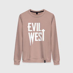 Женский свитшот Evil west logo