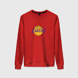 Свитшот хлопковый женский Лос-Анджелес Лейкерс NBA, цвет: красный