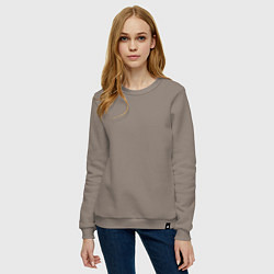 Свитшот хлопковый женский Моя жизнь спродюсирована Тарантино, цвет: утренний латте — фото 2