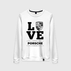 Свитшот хлопковый женский Porsche Love Classic, цвет: белый