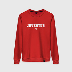 Свитшот хлопковый женский Juventus Football Club Классика, цвет: красный