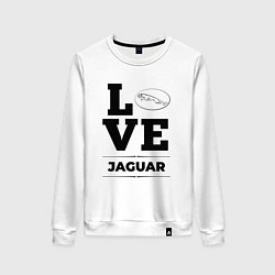 Свитшот хлопковый женский Jaguar Love Classic, цвет: белый