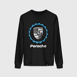 Свитшот хлопковый женский Porsche в стиле Top Gear, цвет: черный