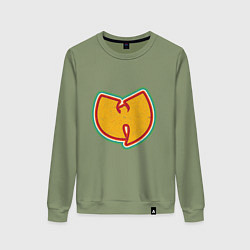 Свитшот хлопковый женский Wu-Tang Colors, цвет: авокадо