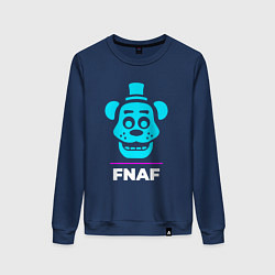 Женский свитшот Символ FNAF в неоновых цветах