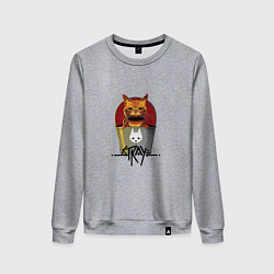 Свитшот хлопковый женский Stray - Cat, цвет: меланж