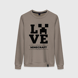 Женский свитшот Minecraft love classic