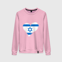 Женский свитшот Сердце - Израиль