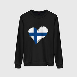 Женский свитшот Сердце - Финляндия