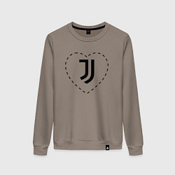 Женский свитшот Лого Juventus в сердечке