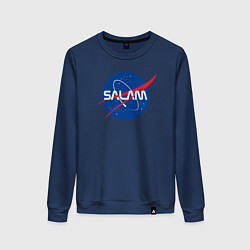 Свитшот хлопковый женский SALAM, цвет: тёмно-синий