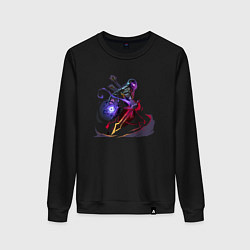 Свитшот хлопковый женский Дэд целлс арт, цвет: черный