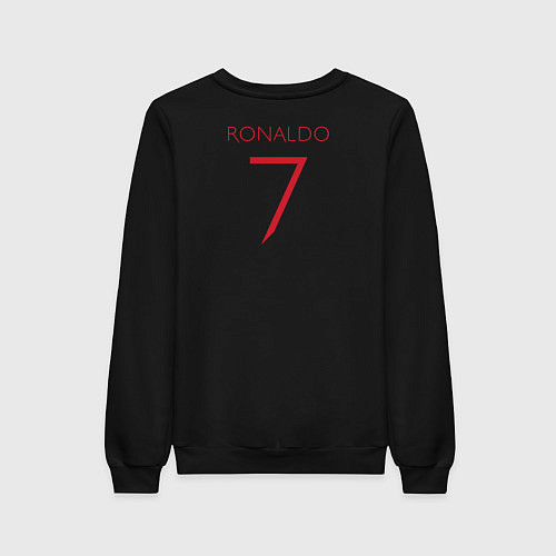 Женский свитшот Manchester United - Ronaldo 7 202223 / Черный – фото 2