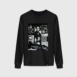 Свитшот хлопковый женский Depeche Mode 101 Vintage 1988, цвет: черный