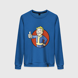 Свитшот хлопковый женский Vault boy like, цвет: синий