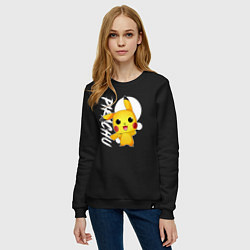 Свитшот хлопковый женский Funko pop Pikachu, цвет: черный — фото 2