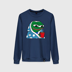 Женский свитшот Frog Pepe мем