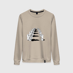 Женский свитшот Человек бензопила - Космонавты