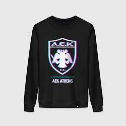 Женский свитшот AEK Athens FC в стиле glitch