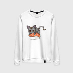 Женский свитшот Sushi cat