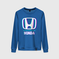 Женский свитшот Значок Honda в стиле glitch