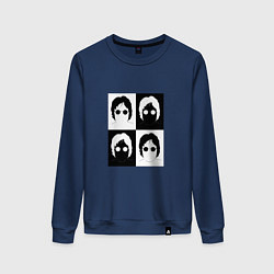 Свитшот хлопковый женский John Lennon - The Beatles, цвет: тёмно-синий