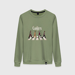 Свитшот хлопковый женский The Carreys, цвет: авокадо